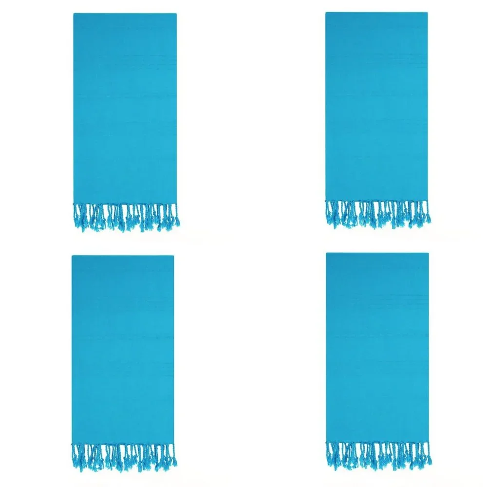 4 Blue Beach Bath Towels - 100% Turkish Cotton - Citizens of the Beach